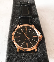 Load image into Gallery viewer, Rose Gold Leather Strap Watch | Leather Watch | OnePercentWatches
