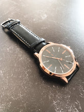 Load image into Gallery viewer, Rose Gold Leather Strap Watch | Leather Watch | OnePercentWatches
